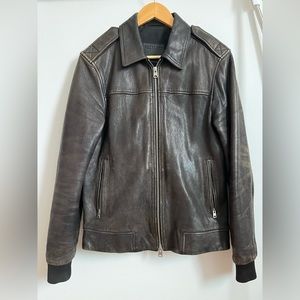 Men’s leather jacket All Saints